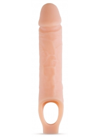 Телесный реалистичный фаллоудлинитель 10 Inch Silicone Cock Sheath Penis Extender - 25,4 см. - Blush Novelties - в Благовещенске купить с доставкой