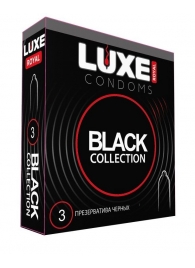 Черные презервативы LUXE Royal Black Collection - 3 шт. - Luxe - купить с доставкой в Благовещенске