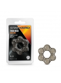 Дымчатое эрекционное кольцо Stay Hard Thick Bead Cock Ring - Blush Novelties - в Благовещенске купить с доставкой