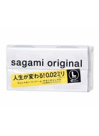 Презервативы Sagami Original 0.02 L-size увеличенного размера - 10 шт. - Sagami - купить с доставкой в Благовещенске