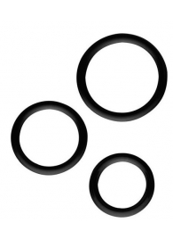 Набор из 3 эрекционных колец SILICONE COCKRINGS - Dream Toys - в Благовещенске купить с доставкой