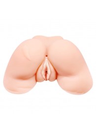 Телесная вибровагина Julie с 2 рабочими отверстиями - Baile - в Благовещенске купить с доставкой