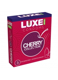 Презервативы с ароматом вишни LUXE Royal Cherry Collection - 3 шт. - Luxe - купить с доставкой в Благовещенске