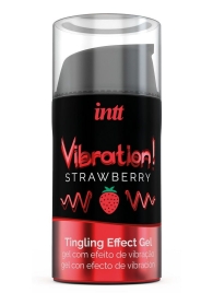 Жидкий интимный гель с эффектом вибрации Vibration! Strawberry - 15 мл. - INTT - купить с доставкой в Благовещенске