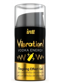 Жидкий интимный гель с эффектом вибрации Vibration! Vodka Energy - 15 мл. - INTT - купить с доставкой в Благовещенске