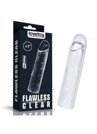 Прозрачная насадка-удлинитель Flawless Clear Penis Sleeve Add 1 - 15,5 см. - Lovetoy - в Благовещенске купить с доставкой