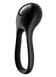 Черное эрекционное виброкольцо Majestic Duo - Satisfyer - в Благовещенске купить с доставкой