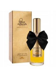 Массажное масло Light My Fire с ароматом карамели - 100 мл. - Bijoux Indiscrets - купить с доставкой в Благовещенске