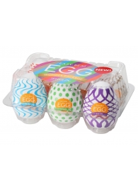 Набор из 6 мастурбаторов Tenga EGG IV с различным рельефом - Tenga - в Благовещенске купить с доставкой