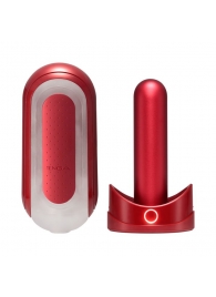Красный мастурбатор Flip Zero Red   Warmer с подогревом - Tenga - в Благовещенске купить с доставкой