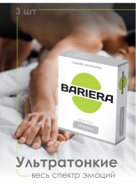 Ультратонкие презервативы Bariera Ultra Thin - 3 шт. - Bariera - купить с доставкой в Благовещенске