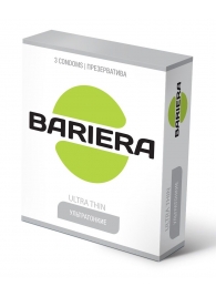 Ультратонкие презервативы Bariera Ultra Thin - 3 шт. - Bariera - купить с доставкой в Благовещенске