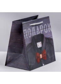 Ламинированный квадратный пакет «Мужской стиль» - 14 х 14 х 9 см. - Сима-Ленд - купить с доставкой в Благовещенске