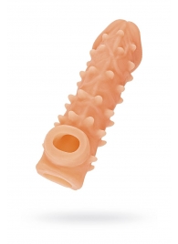 Телесная закрытая насадка с пупырышками Cock Sleeve Size S - 13,8 см. - KOKOS - в Благовещенске купить с доставкой