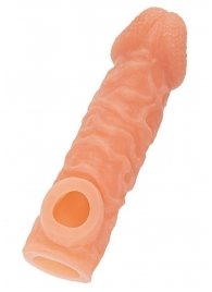 Телесная закрытая насадка с шершавой головкой Cock Sleeve Size S - 13,8 см. - KOKOS - в Благовещенске купить с доставкой