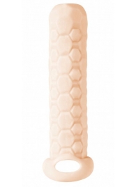 Телесный фаллоудлинитель Homme Long - 13,5 см. - Lola Games - в Благовещенске купить с доставкой