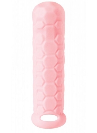 Розовый фаллоудлинитель Homme Long - 15,5 см. - Lola Games - в Благовещенске купить с доставкой