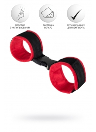 Красно-черные велюровые оковы Anonymo - ToyFa - купить с доставкой в Благовещенске
