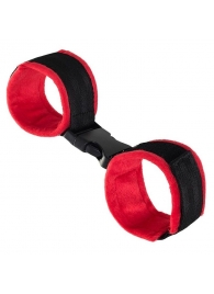 Красно-черные велюровые оковы Anonymo - ToyFa - купить с доставкой в Благовещенске