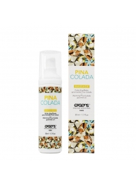 Разогревающее массажное масло с ароматом пина колада Gourmet Pina Colada - 50 мл. - Exsens - купить с доставкой в Благовещенске