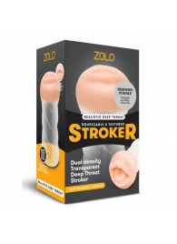 Мастурбатор-ротик ZOLO DEEP THROAT - Zolo - в Благовещенске купить с доставкой