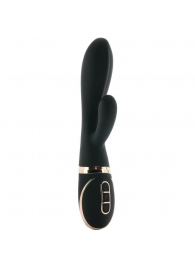 Черный вибратор-кролик Dual Stim Rabbit Vibrator - Fredericks Of Hollywood