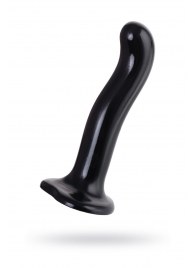 Черный стимулятор для пар P G-Spot Dildo Size M - 18 см. - Strap-on-me - в Благовещенске купить с доставкой