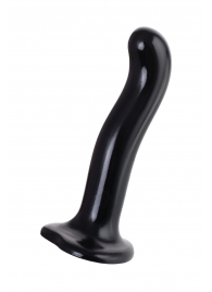 Черный стимулятор для пар P G-Spot Dildo Size M - 18 см. - Strap-on-me - в Благовещенске купить с доставкой