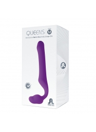 Лиловый безремневой страпон Queens M - Adrien Lastic - купить с доставкой в Благовещенске