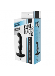 Черная вибропробка для простаты FantASStic Vibrating Prostate Plug - 14,5 см. - Dream Toys - в Благовещенске купить с доставкой