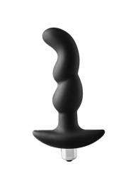 Черная вибропробка для простаты FantASStic Vibrating Prostate Plug - 14,5 см. - Dream Toys - в Благовещенске купить с доставкой