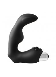 Черный вибромассажер простаты FantASStic Vibrating Prostate Massager - 11,3 см. - Dream Toys - в Благовещенске купить с доставкой