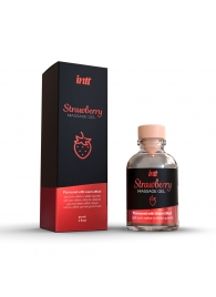 Массажный гель с ароматом клубники Strawberry - 30 мл. - INTT - купить с доставкой в Благовещенске