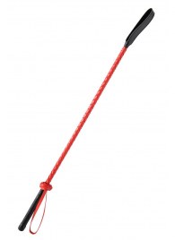 Красно-черный гладкий стек - 71 см. - Fetish Tentation - купить с доставкой в Благовещенске