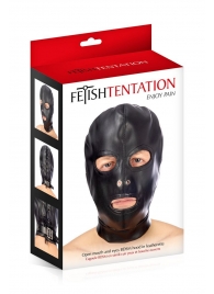 Маска-шлем с прорезями для глаз и рта - Fetish Tentation - купить с доставкой в Благовещенске