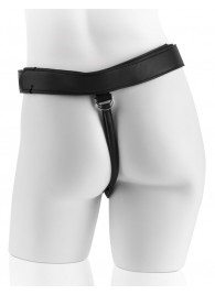 Страпон с телесной насадкой 7  Uncut with Strap on Harness - 18 см. - Pipedream - купить с доставкой в Благовещенске
