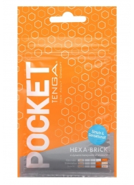 Карманный мастурбатор HEXA-BRICK - Tenga - в Благовещенске купить с доставкой