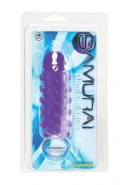 Закрытая фиолетовая насадка с пупырышками SAMURAI PENIS SLEEVE PURPLE - 14,5 см. - NMC - в Благовещенске купить с доставкой