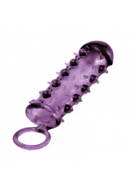 Закрытая фиолетовая насадка с пупырышками SAMURAI PENIS SLEEVE PURPLE - 14,5 см. - NMC - в Благовещенске купить с доставкой