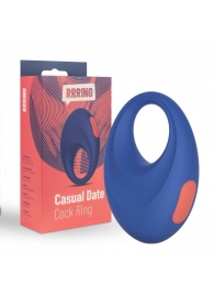 Синее эрекционное кольцо RRRING Casual Date Cock Ring - FeelzToys - в Благовещенске купить с доставкой