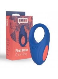 Синее эрекционное кольцо RRRING First Date Cock Ring - FeelzToys - в Благовещенске купить с доставкой