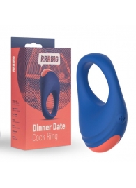 Синее эрекционное кольцо RRRING Dinner Date Cock Ring - FeelzToys - в Благовещенске купить с доставкой