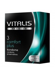 Контурные презервативы VITALIS PREMIUM comfort plus - 3 шт. - Vitalis - купить с доставкой в Благовещенске