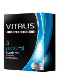 Классические презервативы VITALIS PREMIUM natural - 3 шт. - Vitalis - купить с доставкой в Благовещенске