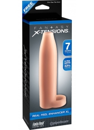 Телесная насадка Real Feel Enhancer XL - 17 см. - Pipedream - в Благовещенске купить с доставкой