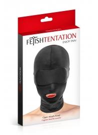 Сплошная маска на голову с прорезью для рта - Fetish Tentation - купить с доставкой в Благовещенске