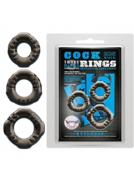 Набор из 3 эластичных дымчатых эрекционных колец - Baile - в Благовещенске купить с доставкой