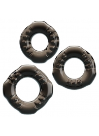 Набор из 3 эластичных дымчатых эрекционных колец - Baile - в Благовещенске купить с доставкой