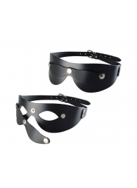 Черная кожаная маска  Новичок - Sitabella - купить с доставкой в Благовещенске