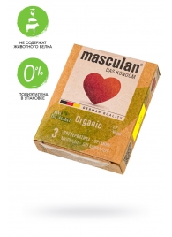 Экологически чистые презервативы Masculan Organic - 3 шт. - Masculan - купить с доставкой в Благовещенске